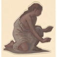thumbnail image 2 of Elihu Vedder 20x21 Gold Ornate Framed and Double Matted Museum Art Print Titled - Study for ‘Greek Girls Bathing’ XIII (C. 1872), 2 of 4