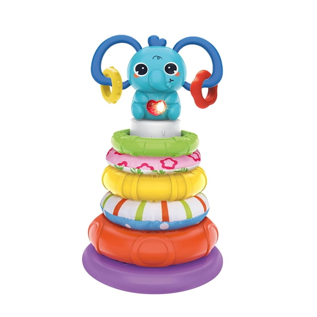 Anillos apilables para niños, juguete para actividades de aprendizaje, juguete que combina con formas, desarrolla habilidades s, apilador de