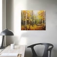 thumbnail image 3 of Nawypu  Trees Forest Landscape Painting With Frame Canvas Wall Art Modern Colorful Bold Colors Print Artwork for Bedroom Bathroom Wall Decor, 3 of 4