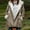 Khaki, variant on Womens Jackets Fall Women Winter Plus Size Solid Plus Velvet Coat Long Sleeve Horn Buckle Pocket Overcoat Purple XL