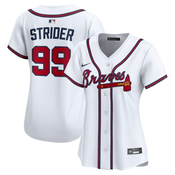 Women's Nike Spencer Strider White Atlanta Braves Home Limited Player Jersey