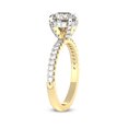 thumbnail image 5 of 1 Carat IGI Certified Round Shape Lab Grown Diamond Engagement Ring | 14K Yellow Gold | Serena Eternity Lab Diamond Ring | FG-VS1-VS2 Quality Friendly Diamonds, 5 of 6