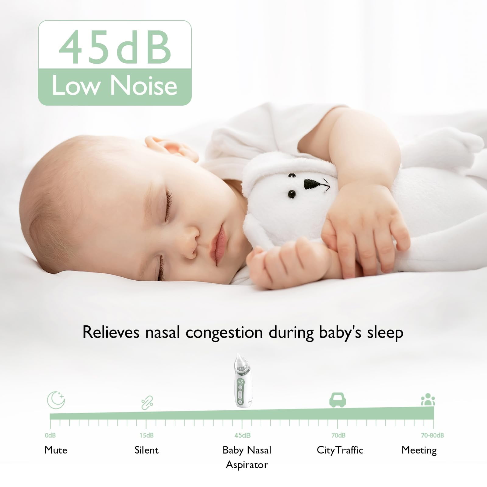 Momcozy M5 Double Breast Pump & Momcozy Bottle Brush Set & Momcozy Baby Nasal Aspirator, Baby Shower Gift
