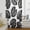 Black, variant on Tropical Leaves Sheer Curtains 63 Inch Length, Light Filtering Voile Curtain Panel, Modern Boho Botanical Foliage Retro Red Rod Pocket Drapes Window Treatments for Living Room Bedroom 52"x63"