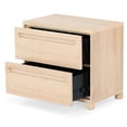 thumbnail image 2 of Safavieh Tobiette 2 Drawer Solid Wood Nightstand in Oak, 2 of 13