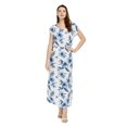 thumbnail image 1 of Robe Longue Simple Hawaïenne pour Femme à Manches Cap Luau L Day Dream Bloom, 1 of 5