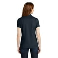 thumbnail image 2 of Port Authority Adult Female Women Plain Short Sleeves Polo Dress Blue Nvy Small, 2 of 6