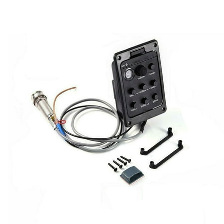 201 4Band EQ Equalizer Acoustic Guitar Preamp Piezo Pickup Guitar Parts Plug Play Installation