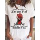 thumbnail image 1 of Camiseta con estampado de letras y pollo, informal, de manga corta y cuello redondo para primavera y verano. Camiseta deportiva para mujer, hombre, mujer, adolescente, juvenil., 1 of 4