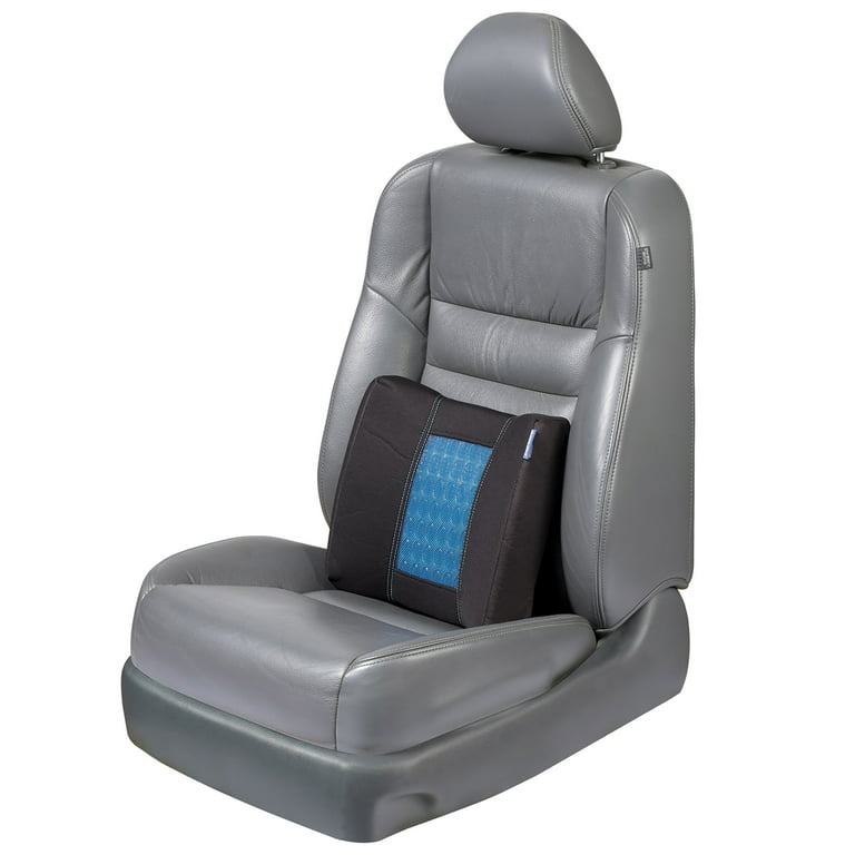 LARROUS Car Seat Cushion for Car Seat Driver- Memory Foam Car Seat Cushions  for Driving - Low Back & Tailbone Pain Relief Car Seat Pad (Black)