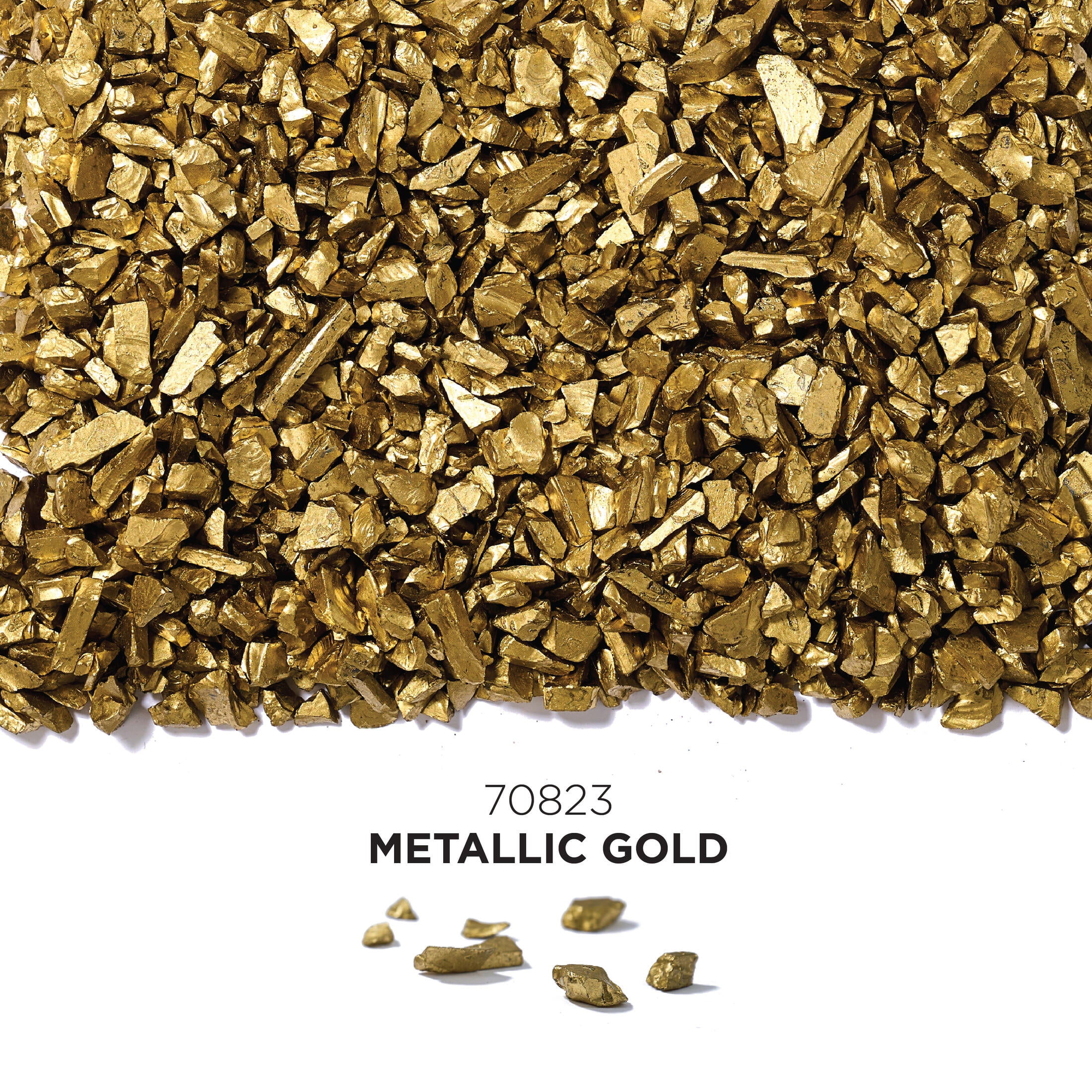 (3 pack) Plaid Fragment Effects Glass Chips, Metallic Gold, 6 oz