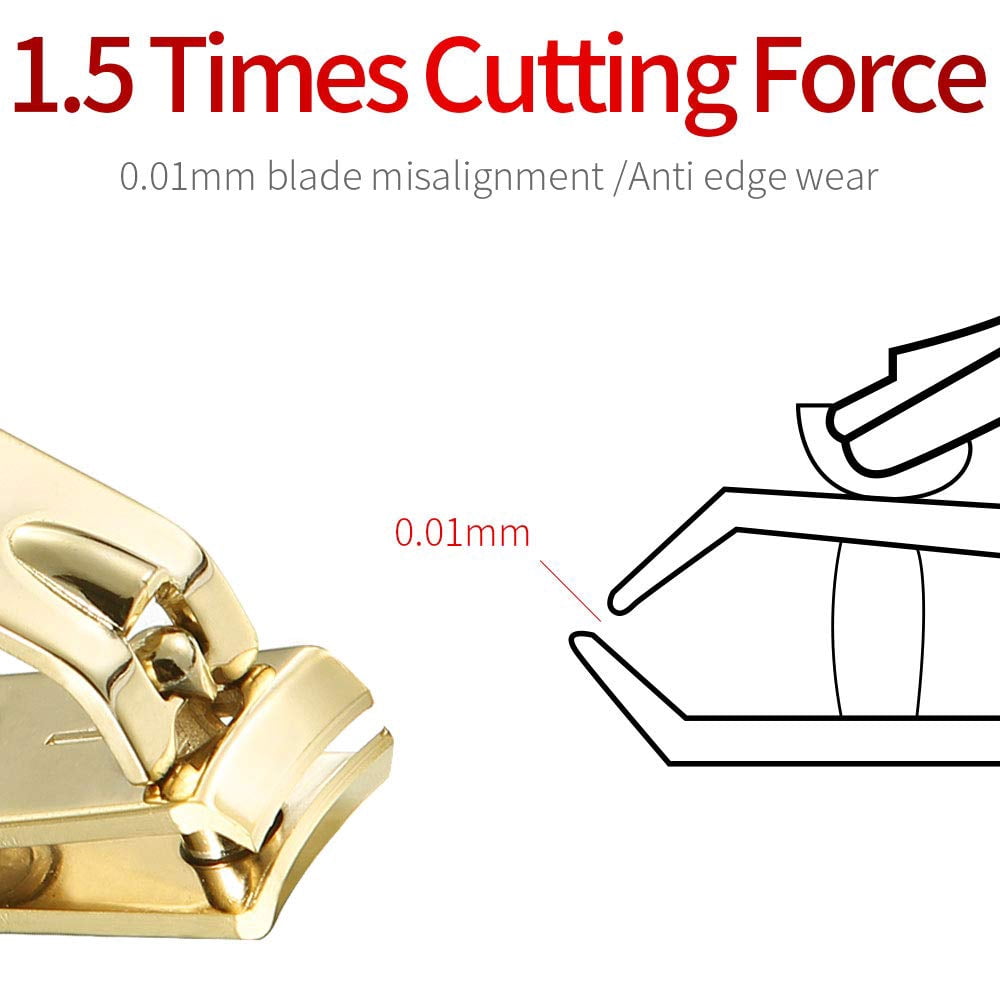 Korean Nail Clipper! World No. 1 Three Seven (777) Travel Manicure Grooming Kit Nail Clipper Set (11 PCs), MADE IN KOREA, SINCE 1975 (Gold)