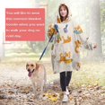 thumbnail image 4 of Wearable Oversized Blanket,Cartoon Corgi Wearable Blanket Hoodie for Adults,Cozy Hooded Blankets with Super Pockets,Super Warm Fuzzy Pullover for Women & Men, 4 of 6