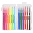 thumbnail image 3 of Brush Color Pen Soft Tip Washable 12 Colors Set Line Drawing Pen Student Painting Art Supply, 3 of 8