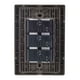 thumbnail image 3 of Placa Armada Inoxidable con 3 Apagadores Sencillos de Un Modulo Igoto gris oscuro INOX, 3 of 3