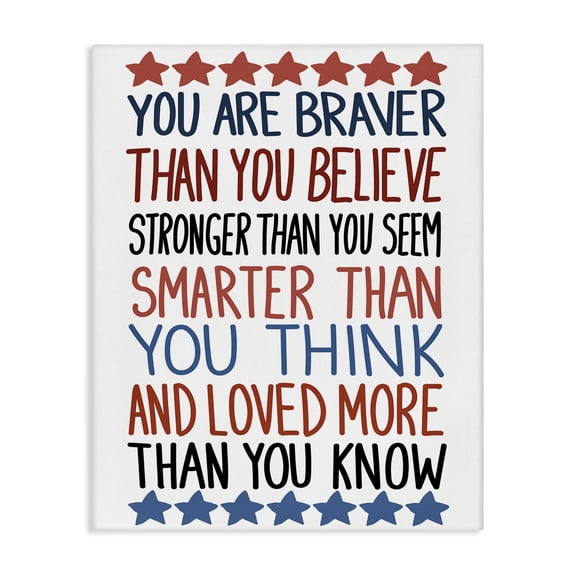 Stupell Industries Bold Self Confidence Phrases Quotes and Sayings Painting Wrapped Canvas Canvas Art Print Wall Art, 16 x 20