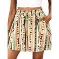 thumbnail image 3 of Women'S Flowy Shorts Summer Beach Vacation Clothes Casual High Waist Wide Leg Ruffle Shorts Color No. 9 XL, 3 of 9