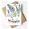 thumbnail image 1 of Purple Lavender Watercolor Flower Wedding Cards Congratulations Greeting Envelopes, 1 of 3