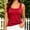 Red, variant on Harpily Womens Tank Tops Sleeveless Solid Square Neck Delicate Thin Straps Breathable Smooth Soft Skin-Friendly Daily Outer Inner Layering Tops