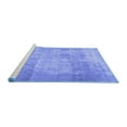 thumbnail image 2 of Ahgly Company Machine Washable Indoor Square Persian Blue Traditional Area Rugs, 5' Square, 2 of 4