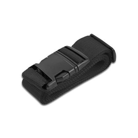Fastex Accessory Strap HeroFiber Black Luggage Belts Suitcase Straps Adjustable and Durable, Travel Case Accessories, 1 Pack ()
