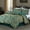 Teal, variant on Chezmoi Collection Adelle 7-Piece Multi-Color Paisley Jacquard Comforter Set, King