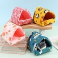 thumbnail image 3 of Labymos Cute Winter Rabbit Squirrel Mini Cage Guinea Pig Nest Small Animal Sleeping Bed Hamster, 3 of 8