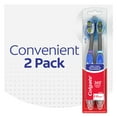 thumbnail image 3 of Colgate 360 Vibrate Deep Clean Battery Powered Adult Toothbrush, Soft, 2 Pack, 1 AAA Battery Included, 3 of 14