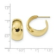 thumbnail image 2 of 10k Small Hoop Earrings - 2.5 Grams - Measures 18.53x10.1mm Wide 1.5mm Thick, 2 of 2