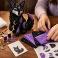 thumbnail image 5 of Halloween Stuffed Animal Sewing Kit, 8 Inch Halloween Craft Kits Halloween Plush Wolf with Star and Moon Details Complete Sewing Supplies for Adults Teenagers Diy Halloween Home, 5 of 7