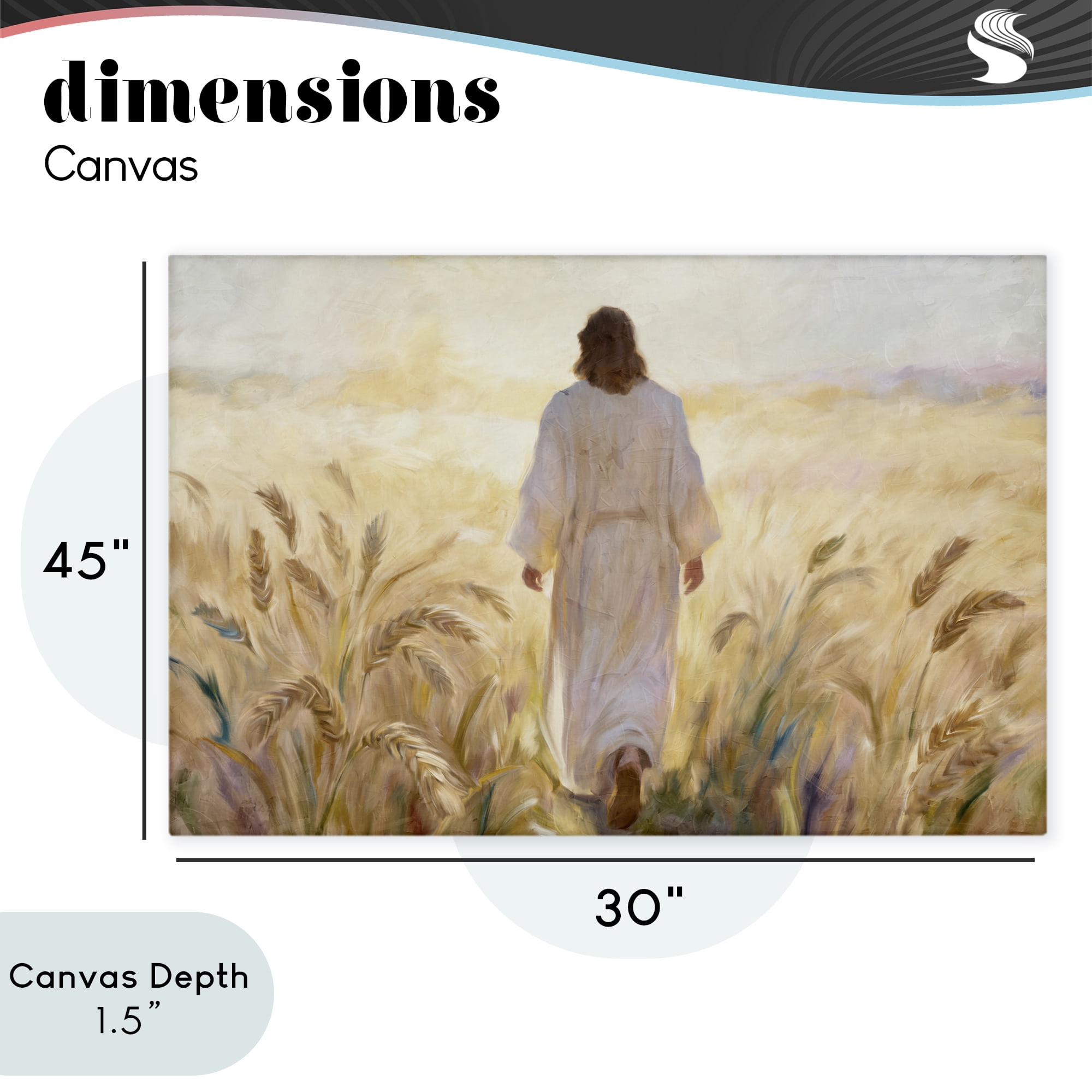 Stupell Industries In His Steps Walking Faithfully Canvas Wall Art, design by Kim Allen