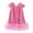 Pink, variant on Hotiary Toddler Baby Girl Glitter Sequin Dress Kids Sparkly Fancy Ruffle Short Sleeve Holiday Festival Tulle Dress Children Birthday Party Princess Dress Red for 2-8Y