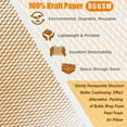 thumbnail image 4 of Aovky Honeycomb Packing Paper, 204' x 15" Cushion Packing Paper for Moving Shipping Packaging Breakables, Substitute Alternative for Bubble Cushioning Wrap Roll Kraft with 20 Fragile Stickers, 4 of 7