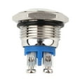 thumbnail image 1 of bedienty 2Pcs Anti-Vandal Momentary Stainless IP67 Push Button Switch Raised Top 1Set, 1 of 5