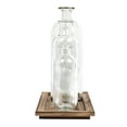 thumbnail image 6 of Creative Co-Op Set of 5 Vintage Bottle Vases on Wood Tray, Clear and Natural, Set of 6, 6 of 8