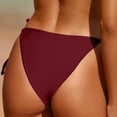 thumbnail image 4 of LUOGENLI Bikini Bottoms Full Coverage Low Rise Border Exclusive for European and Fashion Women's Split Swimsuits Versatile Bikini Swimsuits (RD2 Size M), 4 of 6