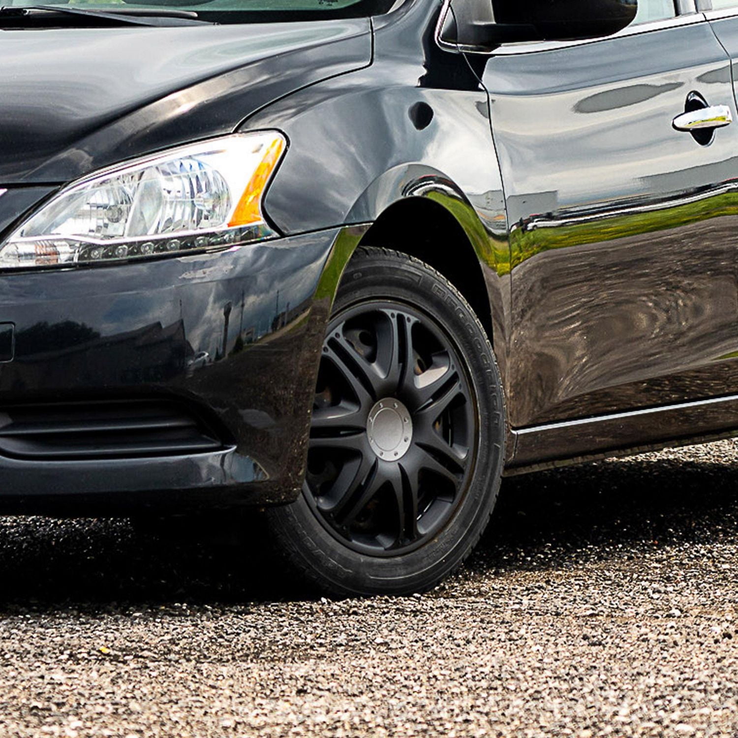 16" Velociti Wheel Covers, Black, set of 4