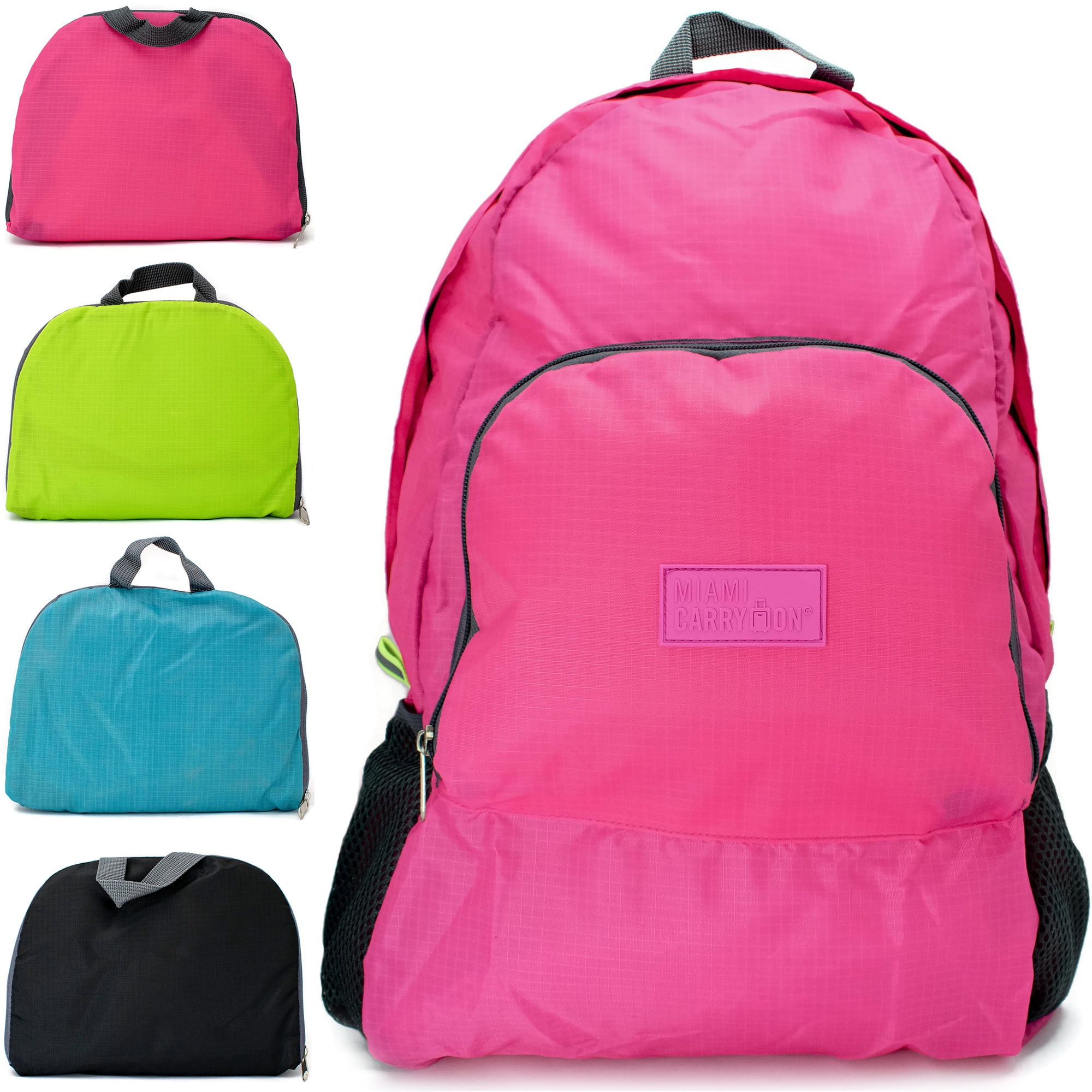 Miami CarryOn Water-resistant Foldable Backpack/Daypack - Walmart.com