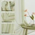 thumbnail image 4 of Deconovo Sheer Curtains for Sliding Glass Door 96 inch Length Grommet Voile Drape Curtains Sage Green 2 Panels 52x96 inch, 4 of 7