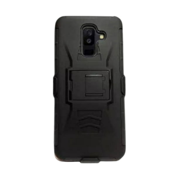 Funda Uso Rudo Clip 360 Para Samsung A6 Plus/ J8 Más 2 Micas De Cristal