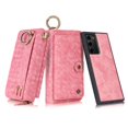 thumbnail image 1 of Samsung Galaxy Note20 Wallet Detachable Case, Dteck [Woven Pattern] Zipper Purse Phone Case Multi-functional Folio Flip Leather Removable Magnetic Back Cover For Samsung Galaxy Note20 5G, Pink, 1 of 12
