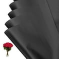 thumbnail image 1 of Papel de Regalo para Flores Uxcell, Papel de Ramo Impermeable de Color Sólido Negro 20 Hojas, 1 of 7