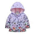 thumbnail image 2 of PINQI Baby Sport Tops Toddler Kids Boys Girls Long Sleeve Prints Windproof Jacket Hooded Lightweight Kids Coats Windbreaker Casual Outerwear, 2 of 7
