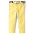 thumbnail image 1 of Pantalones chinos de sarga con cinturón Gymboree, amarillo sol, para niños pequeños de 8 años, 1 of 3