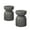 Grey, variant on 13" Modern Outdoor and Indoor Waterproof Coffee Table and Side Table Set, Durable MgO Cement Design, Suitable For Patio, Garden, Backyard and Living Room, White, 2PC