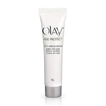 Olay Age Protect Anti-Ageing Cream | Lightens Dark Spots and Reduces Wrinkles 18g (pack of 2*18g)