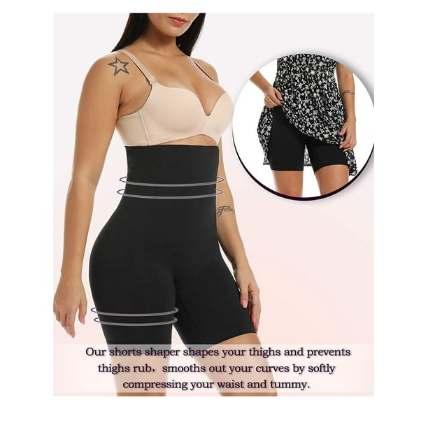 Browsluv Tummy Control Shorts,Shapewear Shorts for Women Tummy Control Hip  Lift,High Waisted Seamless Body Shaper Panties. (XL/2XL, Black+Coffee)