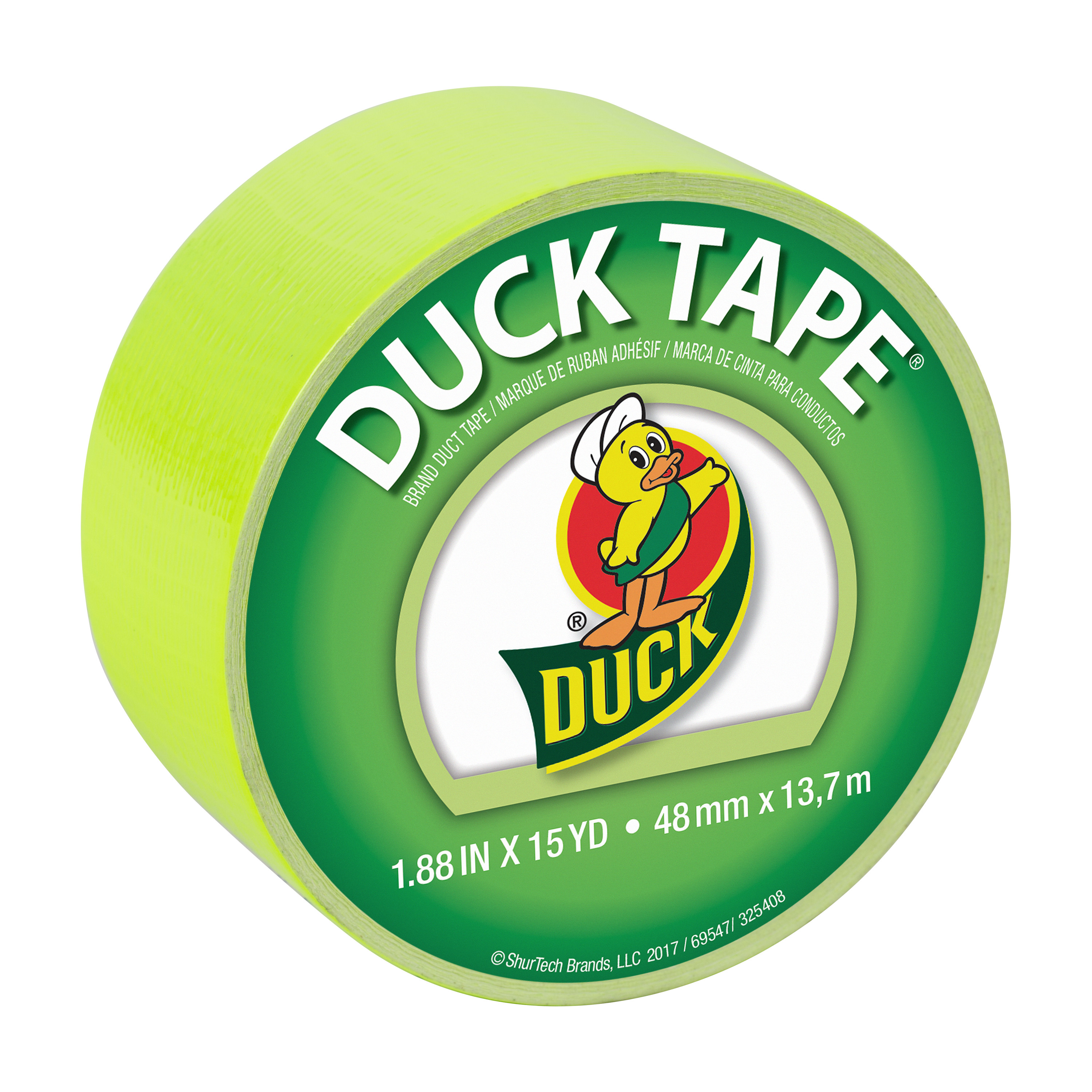 Duck Brand 1.88 in x 15 yd Fluorescent Citrus Colored Duct Tape