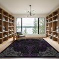 thumbnail image 2 of ODIKA Horror Themed Central Bat Design With Ornate Victorian Filigree for Master Suite, California King, Under Bed, Foldable Easy Care, 2 of 7