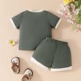 thumbnail image 4 of Ruyang Toddler Girl Floral Outfit Short Sleeve Shirt Tops Summer Spring Cute Drawstring Shorts Set Casual Baby Girl Simple, 4 of 8